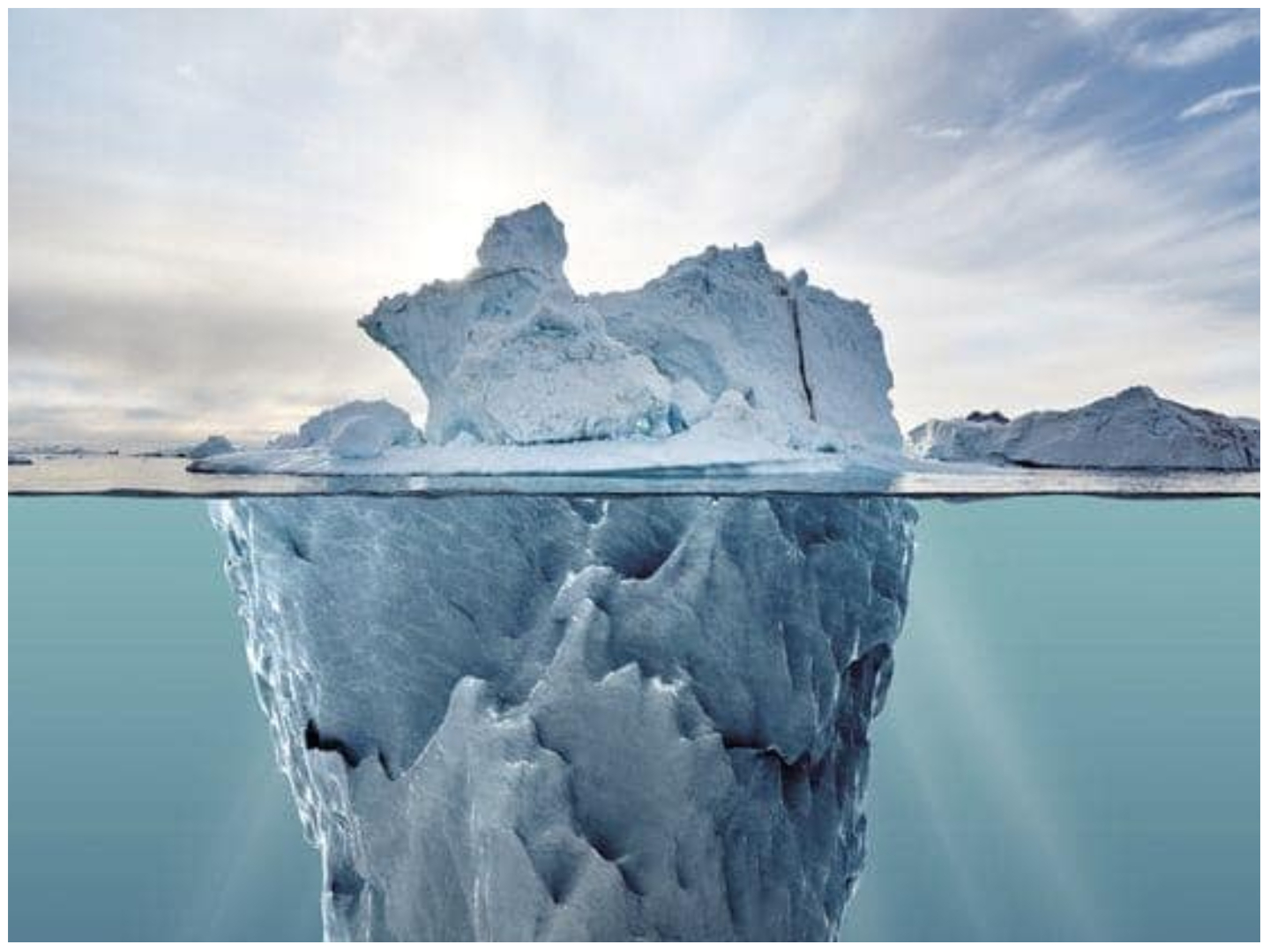 Does iceberg really float vertically?